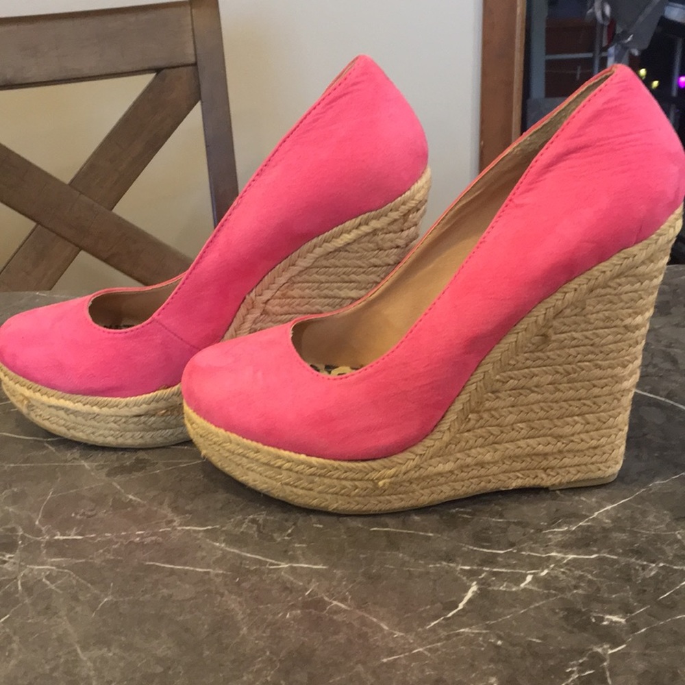 Pink Size 11 heel espadrilles